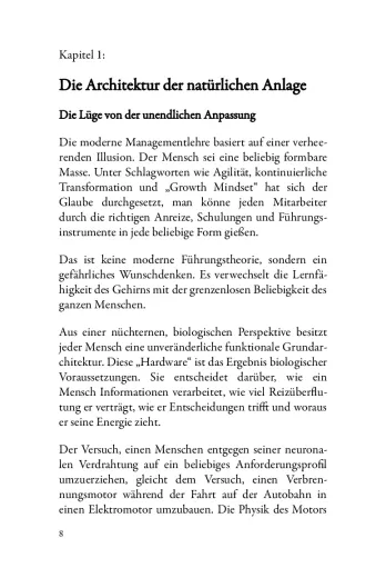 „Der Verrat an der natürlichen Berufung.“ Warum Spitzenleistung dort entsteht, wo Menschen ihrer Natur entsprechend wirken können. - AT